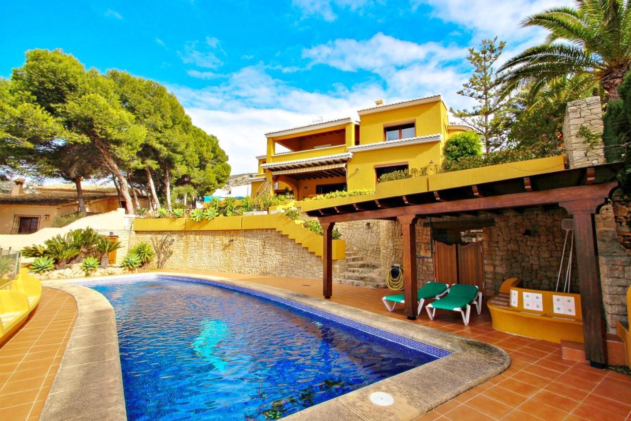 El Portet - Beachfront Holiday Home With Private Pool In Moraira Extérieur photo