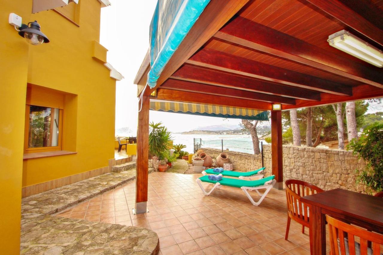 El Portet - Beachfront Holiday Home With Private Pool In Moraira Extérieur photo